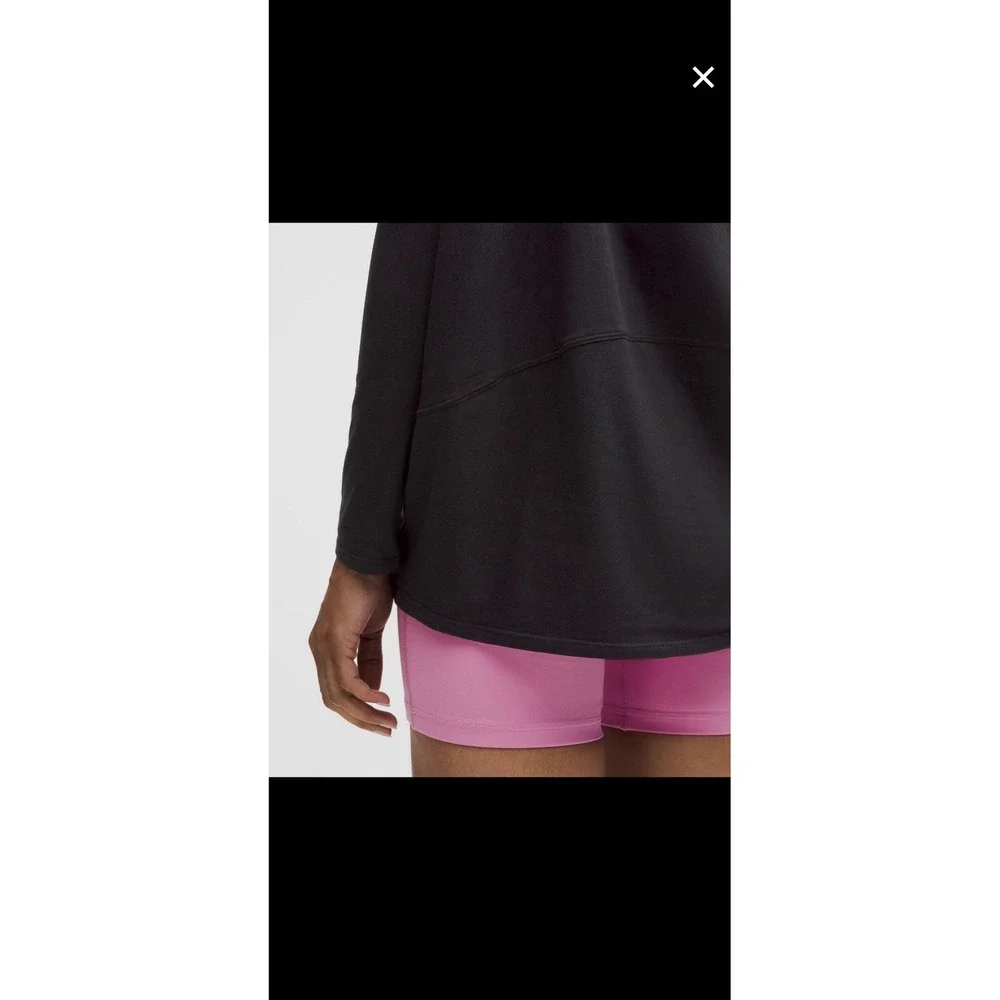 lululemon Classic-Fit Cotton-Blend Long-Sleeve Shirt Black  Sz 18
